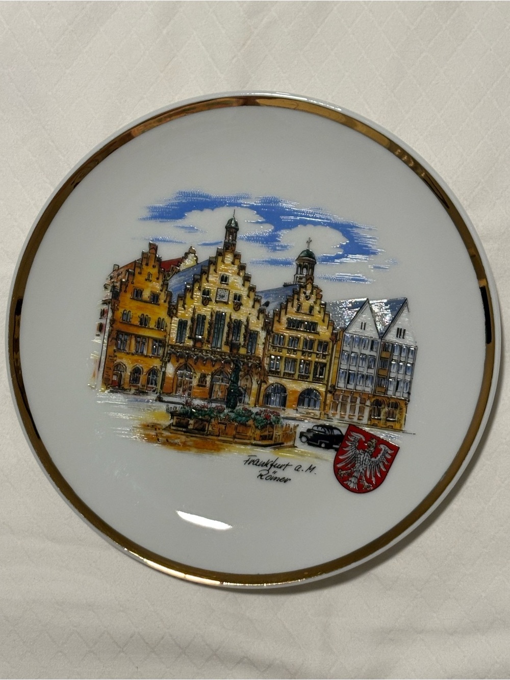 German porcelain collectible plate